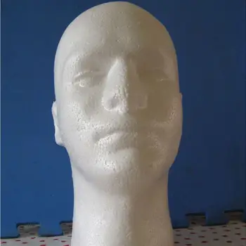 Vyrų Perukas Ekranas kosmetologijos Manekeno Galvos Stovėti Modelio Baltos Putos