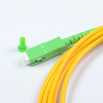 100 vnt Fiber Optic patch cord simplex SC/APC-FC/APC Optinis jumper kabelis kabelinę televiziją sx 1 3 5 10 20 100 metrų Ftth Nemokamas Pristatymas