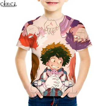 CLOOCL Japonų Anime Mano Herojus Akademijos Mados Vaikiški marškinėliai 3D Spausdinimo Berniukų ir Mergaičių Atsitiktinis Visas rungtynes, 2021 m. Vasarą Naujas Viršūnes