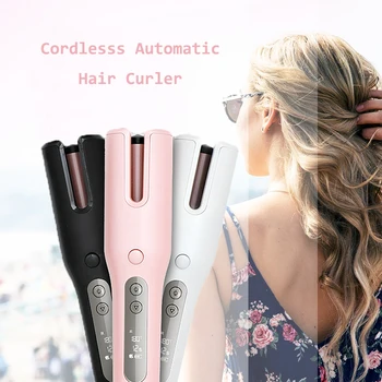 Automatinis Hair Curler Elektros Belaidžius Plaukai Garbanoti Geležies USB Įkrovimo Belaidžio Keramikos Oro Curler Lazdelės Bangos Stilius Įrankiai