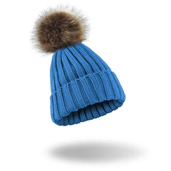 Prekės Nanci si Žiema Moterų Rutulio Bžūp Pp Pp Skrybėlę Moterų Girl 'S Hat Megzti Beanie Kepurė Hat Storio Moterų Skullies Beanies