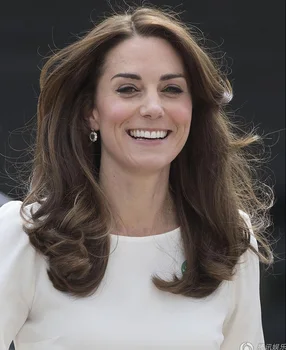 2016 Prabanga Kate Middleton Princesė Balta Prarasti Ilgomis Rankovėmis Marškinėliai