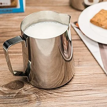 Pieno Ąsotis Pieno Ąsotis Nerūdijančio Plieno Pieno Dubenėlius Pieno Putų Amatų Kavos Latte Pieno Putų Ąsotis Latte Art (200ml)