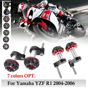 YZF-R1 Variklio apsauga Crash Pad Rėmo Slankiklį Raštas Lauktuvės Apsaugos Yamaha YZF R1 YZFR1 2007 2008 Motociklo Priedai
