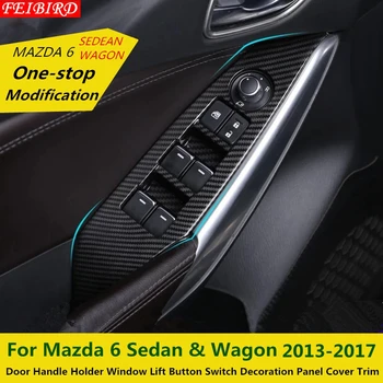 Interjero Mazda 6 Sedanas & Sedanas 2013-M. 2016 M. 2017 Durų Rankena Turėtojas Langų Pakėlimo Mygtuką Perjungti Apdailos Skydelio Dangtelį Apdaila