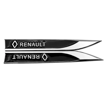 Pora Automobilių Lipdukai Juosmens Linijos Automobilių Logotipą, Metalo Pusėje Ašmenys Sparnas Sporto Vinilo Lipdukai Modifikuotų Modeliavimas Renault Automobilių Dalys