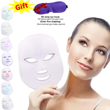 Led Veido Kaukės Šviesos Terapija 7 Spalvų Veido Kaukė Korėjos Fotonų Terapijos Raukšlių Odos Mouisture Mašina, Odos Priežiūros Priemonės
