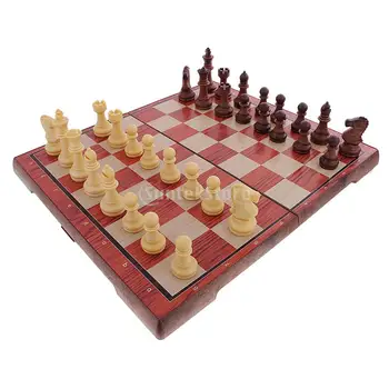 Magnetiniai Veidrodėliai Tarptautinės Šaškės Šachmatai Mediniai Šachmatų Lenta Šalies Pramogų Žaidimą Vaikams Žaislas Dovana