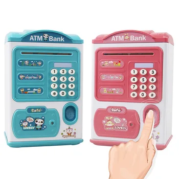 Elektroninių Piggy Bank ATM Slaptažodį taupyklė Pinigų Monetų Taupymo Dėžutė BANKOMATŲ Banko seifo Automatinė Indėlių Banknotų Dovana