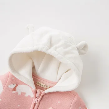 DBW11715 dave bella rudens žiemos unisex kūdikiui ilgomis rankovėmis romper kūdikiams, vaikiška jumpsuit vaikų boutique naujas gimęs romper
