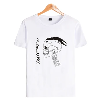 Xxxtentacion marškinėliai trumpomis Rankovėmis Streetwear Vasaros Hip-Hop 2018 T shirt O-Kaklo Vyrams\Moterų Mados Stiliaus Drabužius, Plius Dydis 4XL
