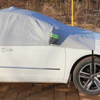 Automobilių Padengti UV Apsauga Vandeniui Lauko, Patalpų Shield Universalų skėtį nuo saulės PEVA Sniego danga Priekinį Dangtelį Auto priekinio Stiklo
