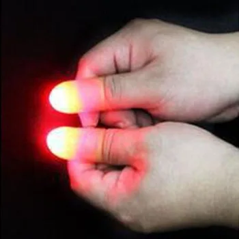 Karšto Pardavimo Magija Super Ryškus LED Šviesos Iki Thumbs Pirštus Apgauti Pasirodo Šviesos Arti Šviesos Žaislai