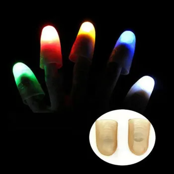 Karšto Pardavimo Magija Super Ryškus LED Šviesos Iki Thumbs Pirštus Apgauti Pasirodo Šviesos Arti Šviesos Žaislai