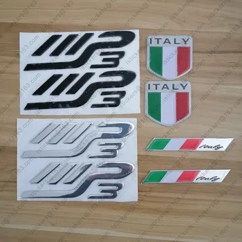 Motociklo 3D italijos Ženklelis Italijos Vėliava Automobilio Emblema Dizainas mp3 Lipdukas, Decal, Rinkinys, skirtas 