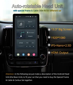 1920*1080 Ownice Android 10.0 Automobilio Radijo forToyota Verso R20 2009 M. - 2018 Auto Multimedia Vaizdo Garso GPS 13.3 Colių Sukiojamomis