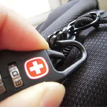 Nešiojamų Lydinio Mini Lock Spynos Užtrauktukas Kuprinės, Rankinės Lauko Kelionės Bagažo Saugus Anti-theft Derinys Kodas Užraktas