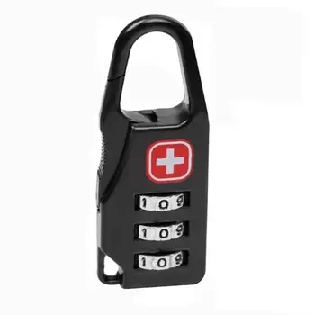 Nešiojamų Lydinio Mini Lock Spynos Užtrauktukas Kuprinės, Rankinės Lauko Kelionės Bagažo Saugus Anti-theft Derinys Kodas Užraktas