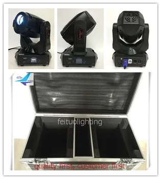 H - 2lights/Skrydžio Atveju, CE&ROHS 180 Watt Priartinimas LED Spot Judančios Galvos DMX 512 Šviesos Plauti Šviesos Gobo projektorius
