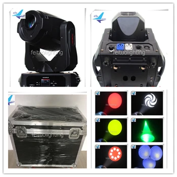 H - 2lights/Skrydžio Atveju, CE&ROHS 180 Watt Priartinimas LED Spot Judančios Galvos DMX 512 Šviesos Plauti Šviesos Gobo projektorius