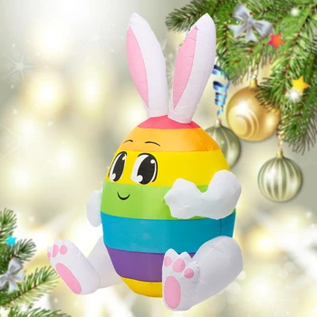 1,5 m Pripučiami Easter Bunny Lėlės LED Nakties Šviesos Paveikslas Kieme Lauko Sodo Žaislas