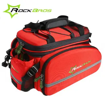 RockBros Daugiafunkcinis Dviratis Dviračio Galinis Maišeliai Bleta Galiniai Pack Bagažo Skyriaus Raukčio Dviračių Galinės Sėdynės Pakuotės Maišelis, Raudonas