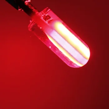 Silikono LED Automobilio Salono Lemputė 12V T10 W5W Pleišto Pusėje, Stovėjimo Žibintas Patvirtinimo COB LED Šviesos Auto Skaitymo Lemputė signalinė Lempa