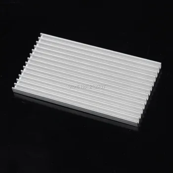 5VNT 100mm Ekstruzinio Aliuminio Heatsink 100x55x6mm Šilumos kriaukle IC Chip LED Radiatoriaus Šilumos Kriaukle
