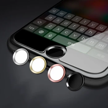 Aukštos Kokybės Touch ID Home Mygtuką Raštas Įklija, IPhone5s 6 6s Paramos pirštų Atspaudų Atrakinti Jutiklinį ID Klaviatūra Keycap Lipdukas