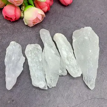 1pcs 4-6cm Natūralus Mineralinis Balto Kvarco Kristalo Akmens Uolienų Žetonų Pavyzdys Gydymo surinkimo natūralių kristalų žuvų bakas akmens D3