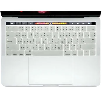 Tailando Tailandas Kalba Silikoninis Klaviatūros Viršelis Odos apsaugos Apple Macbook Pro 13 A1706 15 A1707 su TouchBar