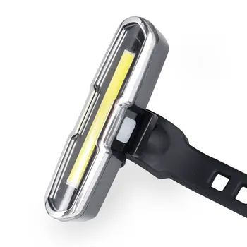 Dviračių Galiniai nuo balnelio iškyšos Šviesos Dviratį Uodega LED Lempa USB Įkrovimo Įspėjimas Saugos Žibintų Vertikali Horizontalaus Mount Dual Tri Spalvos