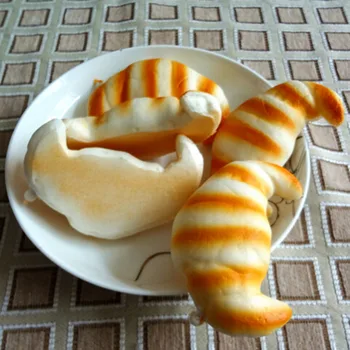 1PC Kawaii Raguoliai Minkštas Miniatiūrinės Maisto Juostele Duona 