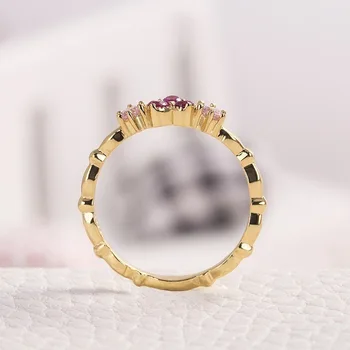 Paprastas Aukso Inifinite Meilė Širdies Formos Sužadėtuvių Žiedai Moterims Romantiškas Mini Pinky Žiedai CZ akmenys, Papuošalai