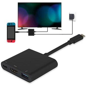 HDMI, USB, C Hub Adapteris, skirtas 