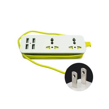 4 USB Power Strip Plug Biuro Reikmenys Praktinių Namų Išplėtimo Lizdo Nešiojamų Kelionių Greito Įkrovimo Eilės Laidų Valdyba