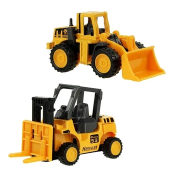 8 Stilių Mini Automobilių Inžinerijos Traktoriaus Žaislas savivartis Modelis Mados Žaisliniai Automobiliai Vaikams Berniukas Dovana
