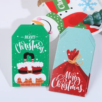 100vnt Kalėdų Kraft Žymas, Linksmų Dovanų pakavimo Popierius 