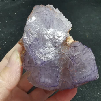 171.6 gRare gamtos sustiprino violetinė fluorito grupių mineralinių mėginiai