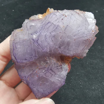 171.6 gRare gamtos sustiprino violetinė fluorito grupių mineralinių mėginiai