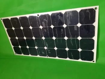2017 naujausias saulės energijos gamybos plokštės, pusiau lankstus monokristalinius silicio saulės kolektorių 120w