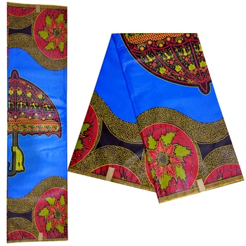 Afrikos Audinio Ankara Nigerija Medvilnės Afrikos Spausdinimo Audinio Suknelė Nekilnojamojo Tikras Vaškas Spausdinimo 6 Metrų
