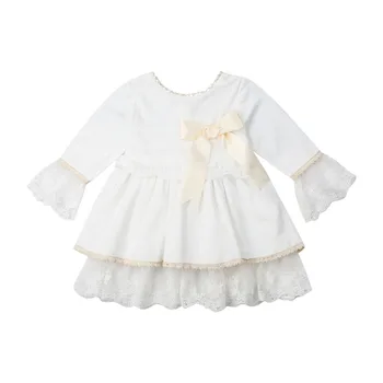 2020 M. Princesė Mergina Dress Baby Vaikų Mergaičių Bamblys Princesė Inscenizacija Šalies Aksomo Tutu Suknelė Nėrinių Suknelės Bownot