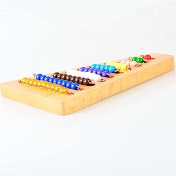 Montessori Matematikos Originali Granulių Laiptų Manipulatives Darželio Spalvos Karoliukai Laiptų Ir Organizuoti Stovo Specialios Dovanos