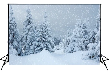 Kalėdų Fonas Natūralus Žiemos Snaigės Miško Fotografija, Filmavimo Stendo Fone Apdaila Namo Šalis Foto Studija Rekvizitai