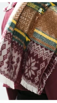 Mados 2020 naujas stilius spausdinti moterų skara žiemą šiltas Dirbtiniais kašmyro šalikai lady megzti šaliai foulard moterų kaklo pashmina