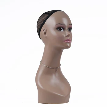 Naujas nemokamas pristatymas Moterų Manekeno Galvos Perukai Skrybėlės Bžūp Ausinių Ekranas maniqui Modelis Plaukų Papuošalų Stendas PE-B2