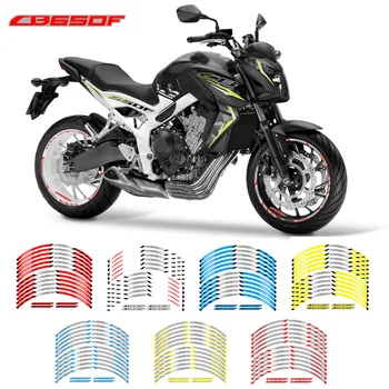 Naujas aukštos kokybės 12 Vnt Tinka Motociklo Rato Lipdukas juostele Atspindintis Ratlankio Honda CB650F
