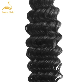Bosin plaukų Birmos plaukai giliai banga ryšulių 3 ryšulius plaukų pratęsimo remy plaukų