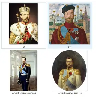4P # geriausių namų meno -paskutinis Rusijos Imperatorius Nikolajus II ir Rusijos portretas spausdinti tapybos ant drobės-nemokamai laivybos kaina
